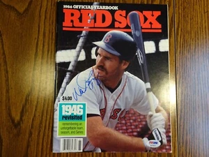 Wade Boggs Signed Auto 1986 Red Sox Yearbook PSA/DNA Certified Autograph - Picture 1 of 5