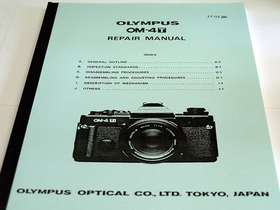 Olympus OM-System Manuale di riparazione per OM-4 Ti