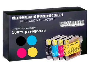 4 Druckerpatronen kompatibel für Brother LC985 DCP-J315w - Bild 1 von 10