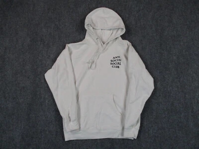 Sudadera con Capucha Anti Social Social Club Para Hombre Mediana Blanca Rosa Polar Floral Pullvoer Foto 1 de 4