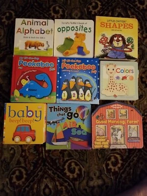 Lot of 9 Toddler learning fun board books busy play Foto 1 de 4