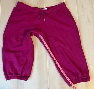 Nike pink crop sweatpants pants size L women's - Picture 1 of 4