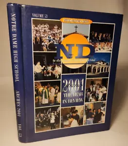2001 NOTRE DAME HIGH SCHOOL JAHRBUCH "BÖGEN" SHERMAN EICHEN, CA TV & FILMSTARS - Bild 1 von 2