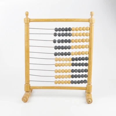 Rechenschieber - alt - antik - Holz - Kugeln - Vintage - Bild 1 von 3