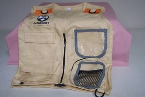Kid's Pathfinder Pandas Beige Vest Jacket 100% Polyester w/ 4 Pockets & Zipper - Picture 1 of 6