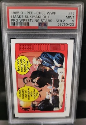 1985 OPC WWF Series 2 - I Make Sukiyaki... - Rare Mint Graded Card - Image 1 of 4