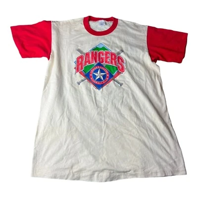 Vintage Texas Rangers Baseball Club Mens Shirt XL Center Cut Stitch Brockworld - Image 1 of 4
