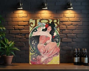 JOB by Alphonse Mucha  Art Nouveau Metal Sign  - 24"x16" (60x40 cm) - Picture 1 of 5