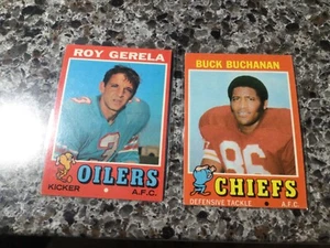 U-Pick 1971 Topps football common/stars #1-263 SINGLES  - YOU PICK ANY CARD(S) - Picture 1 of 12