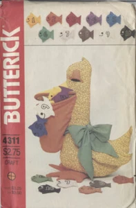 Butterick 4311 Pelikan Lehrspielzeug Muster 24" groß, um Zahlen & Farben zu lehren - Bild 1 von 2