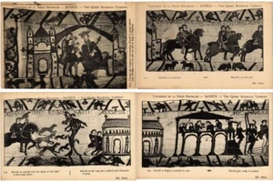 ALFOMBRA REINA MATHILDE ARTE 76 Postales Vintage JUEGO COMPLETO EN SOBRE (L3564) - Imagen 1 de 19