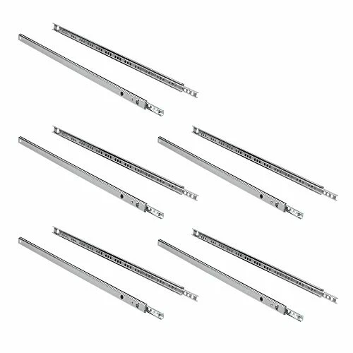 Emuca 3009305 Set di 5 paia (10 pz) guide/binari con cuscinetti a sfere ad estra - Immagine 1 di 1