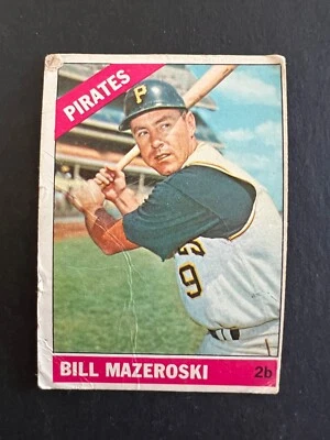 1966 Topps - #210 Bill Mazeroski, creased - Image 1 of 2