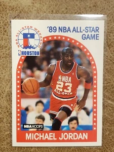 1989-90 NBA Hoops vintage Michael Jordan All-Star Game #21 Chicago Bulls -145- - Imagen 1 de 2