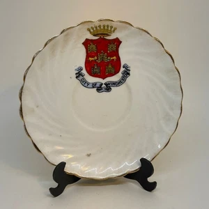 Piattino Crestato Vintage Souvenir della CITTÀ DI WINCHESTER - Foto 1 di 3