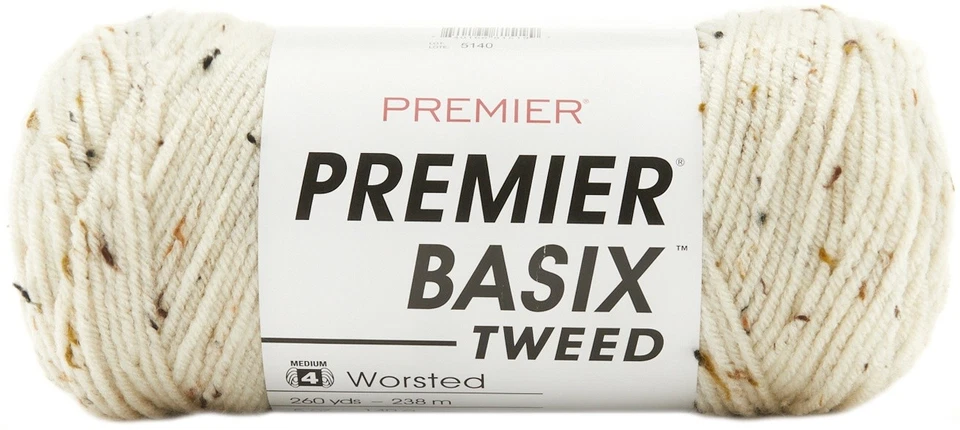 Fio de tweed Premier Basix - Tweed creme - Pacote com 3 - Imagem 1 de 1
