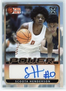 2022 Leaf Pro Set Scoot Henderson Bronze RC Auto #BA-SH1 Trail Blazers - Picture 1 of 2