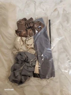 6 peças 3 conjuntos de faixa de cabeça e aperitivos para adicionar um toque de cor à sua roupa - Imagem 1 de 4