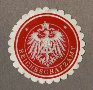 Sello Imperio Alemán: REICHSSCHATZAMT - Imagen 1 de 1