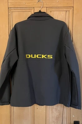 Columbia Mens Oregon Ducks Full Zip Fleece Lined Warm Jacket Size XL Gray AN EXC - Image 1 of 4