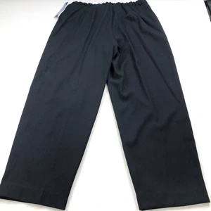 Pendleton Vtg NEW Plus 20W (Fit 36W 30L) Pull On Polyester High Rise Pants Blue - Picture 1 of 11