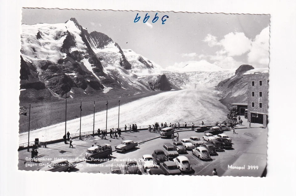 D4611) GROSSGLOCKNER High Alpine Road - Parking CAR VW BUS BEETLE DETAILS - Image 1 of 2