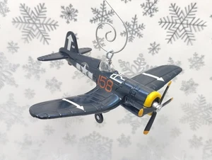 WWII Vought F4U-1D Corsair Fighter Airplane Custom Christmas Ornament Pilot Gift - Picture 1 of 8