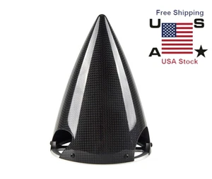 5inch Carbon Fiber Spinner Cone 3 Blades For Gas RC Airplane Toys - Picture 1 of 5