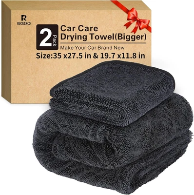 Microfiber Towels for Cars 2-Pack Car Drying Towel 1300 Gsm Ultra-Large Soft Mic - Изображение 1 из 4