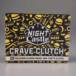 White "NIGHT" Castle Crave Clutch Cardboard Carry Case Suitcase Box NEW Unused - Picture 1 of 9