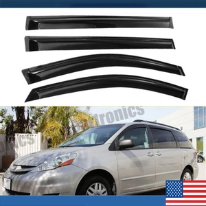 4PCS For 2004-2009 Toyota Sienna Acrylic Window Visor Rain Deflector Guard - Picture 1 of 11