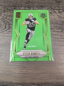 2025 Panini Donruss Elite - Brock Bowers #13 Aspirations Lime Green 713 /999 - Picture 1 of 2