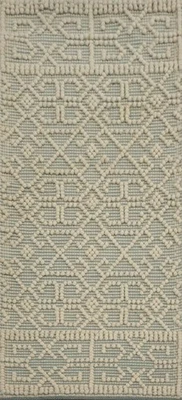 Modern Gotti Design Teppich Läufer 2x5 Handgetuftet Wolle Geometrisches Muster - Bild 1 von 4