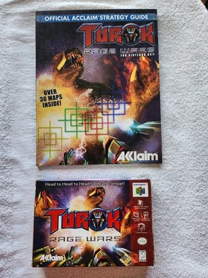 Turok: Rage Wars (Nintendo 64, 1999) w/ Box, Strategy Guide, Manual & Poster CIB - Image 1 of 4