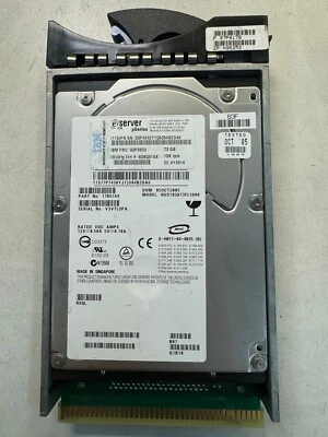 IBM 00P3833 00P3832 S0BQ91SK 73Gb 10K Ultra-320 SCSI 3.5in pSERIES - Image 1 of 4