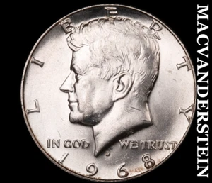 1968-D Silver Kennedy Half Dollar - Scarce High Grade Lustrous #B9981 - Picture 1 of 2