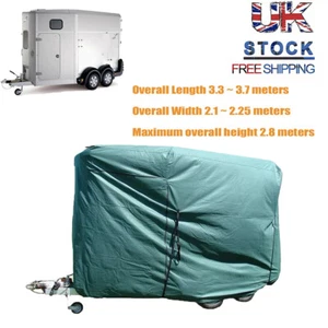 Trailer Horse Box Cover Breathable Heavy Duty 4Ply Water Resistant With Straps - Picture 1 of 6
