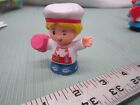 Fisher Price Little People Baker Cake Chef food dude pastry mixing bowl grocery