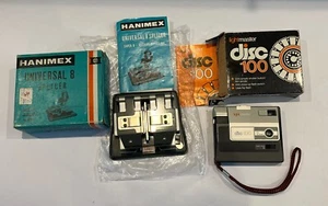 VINTAGE HANIMEX UNIVERSAL 8 SPLICER & LIGHTMASTER DISK 100 - RARE PHOTOGRAPHY - Picture 1 of 10