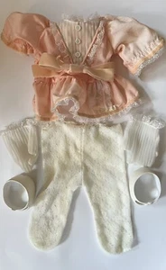 Collant pizzo vestito festa Coleco bambini toppa cavolo vintage anni 80 - guanti - scarpe - Foto 1 di 9