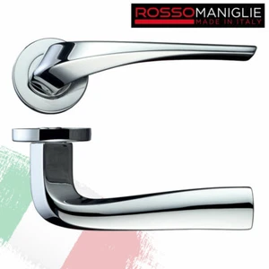 Aries - Italian Designer Door Handle on Round Rose - Picture 1 of 6