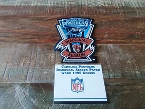 Willabee & Ward Carolina Panthers Football Patch ONLY INAUGURAL Season 1995 Game - Picture 1 of 3