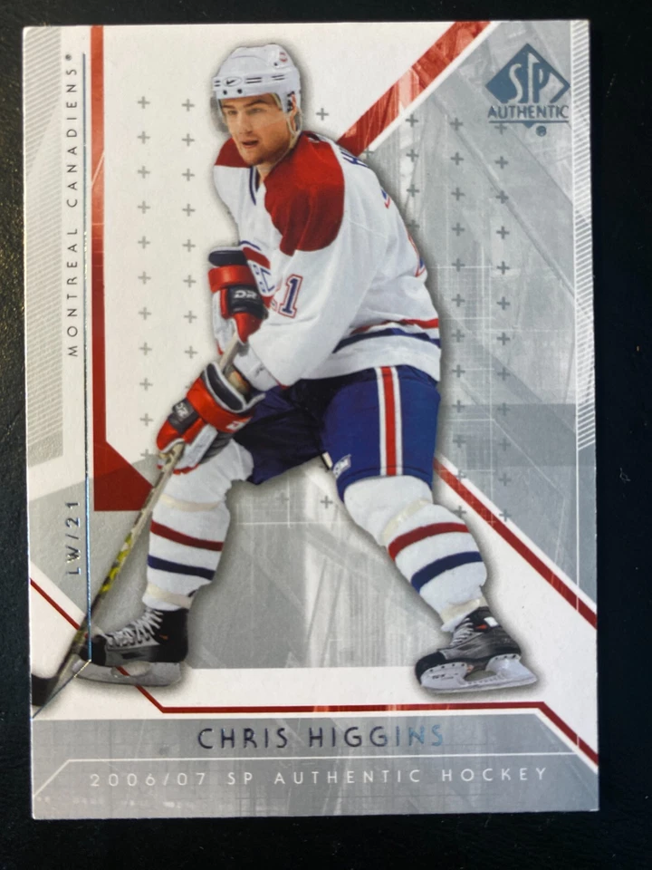 Chris Higgins 2006-07 SP Authentic Upper Deck #51 Montreal Canadiens - Image 1 of 2