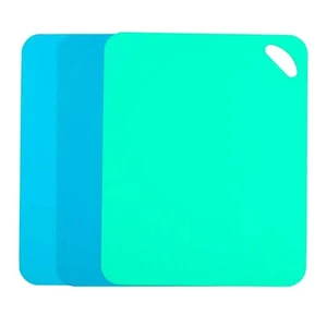 Plastic Flexible Cutting Mats for Kitchen 3pcs Color Coded Chopping Board Set - Picture 1 of 8
