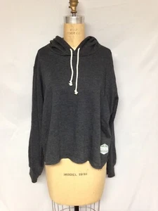 Soffe Juniors' Plus Size Curves Cropped Hoodie 5639C Black 2X NWT - Picture 1 of 4