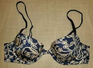 Aerie ELLA, Underwire Bra, Blue/White Flowers, Size 32A ***VERY NICE** - Picture 1 of 8