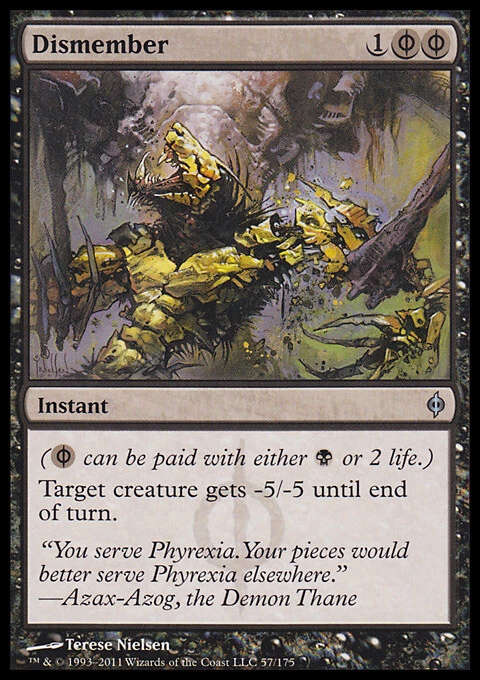 MTG Magic the Gathering Dismember (57/181) New Phyrexia LP - Image 1 of 1