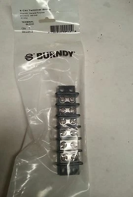 BLOQUE DE TERMINALES DE 6 CIRCUITOS BURNDY RK225-2 30 AMP [wall-1] Foto 1 de 3
