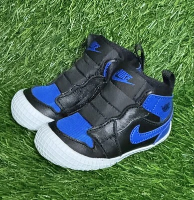 Talla 3C - Botín de cuna Nike Jordan 1 negro/blanco real universitario - AT3745 007 Foto 1 de 4