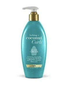 OGX Locking + Coconut Curls Air Dry Cream, No Parabens, 6 oz - Picture 1 of 4